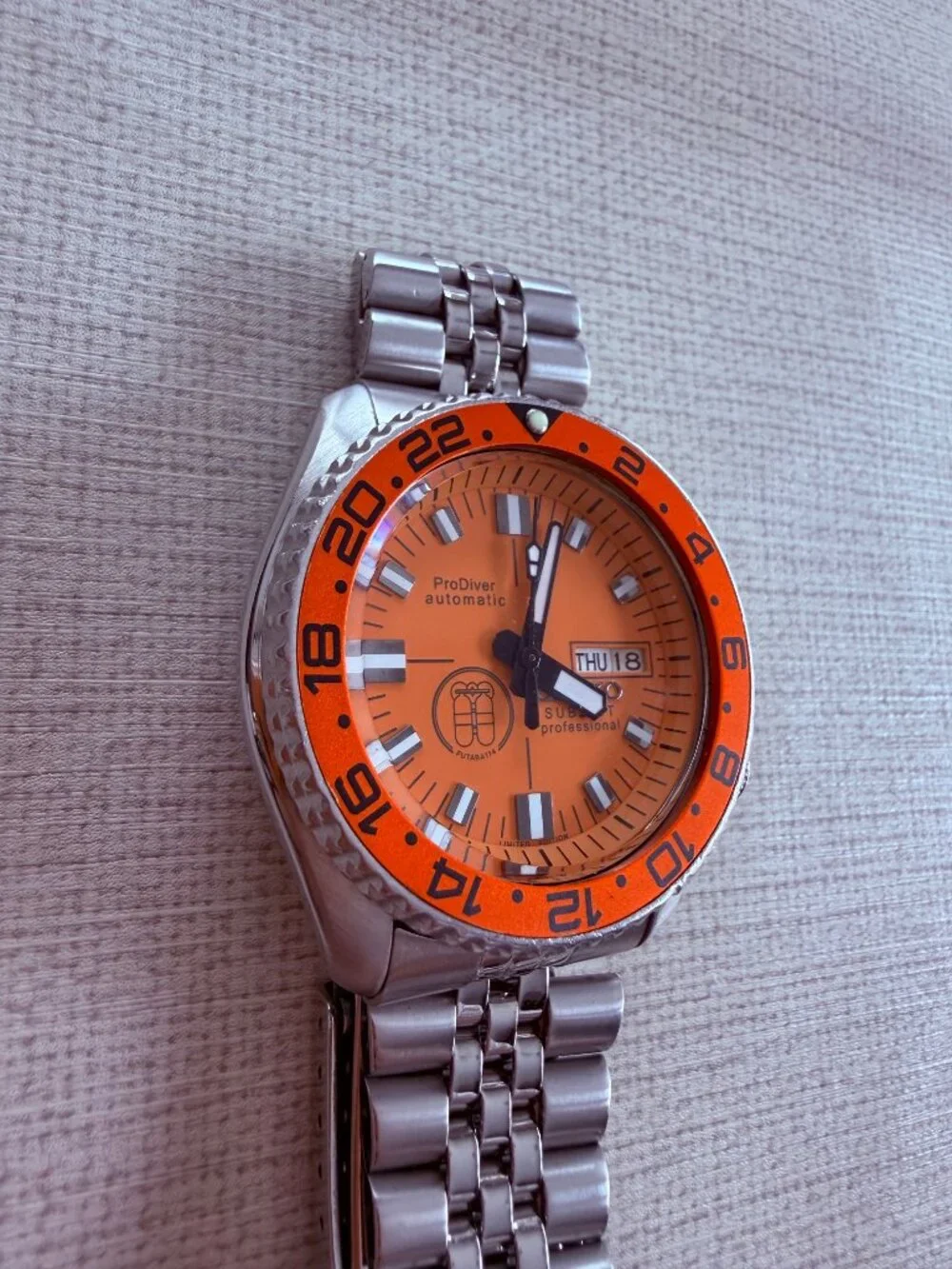 SEIKO DIVERS 7002-700J ORANGE PROFESSIONAL DIAL AUTOMATIC MENS WATCH - Picture 4 of 11